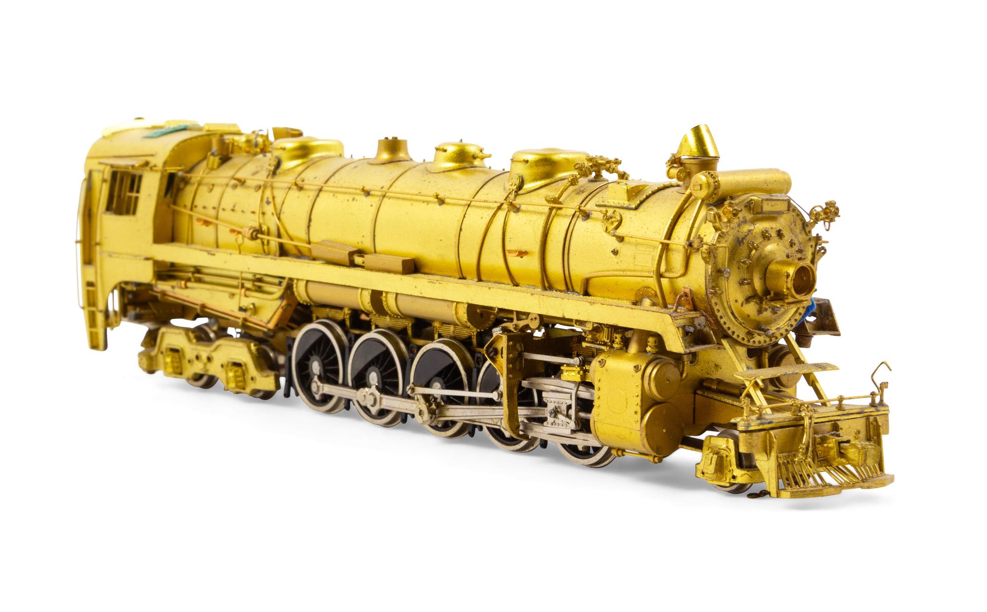 A Samhongsa Brass HO-Gauge 2-10-4 Locomotive and Tender