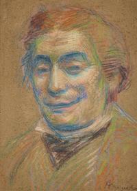 Louis Anquetin (French, 1861-1932) — Portrait d'Aristide Bruant , c. 1887-1888