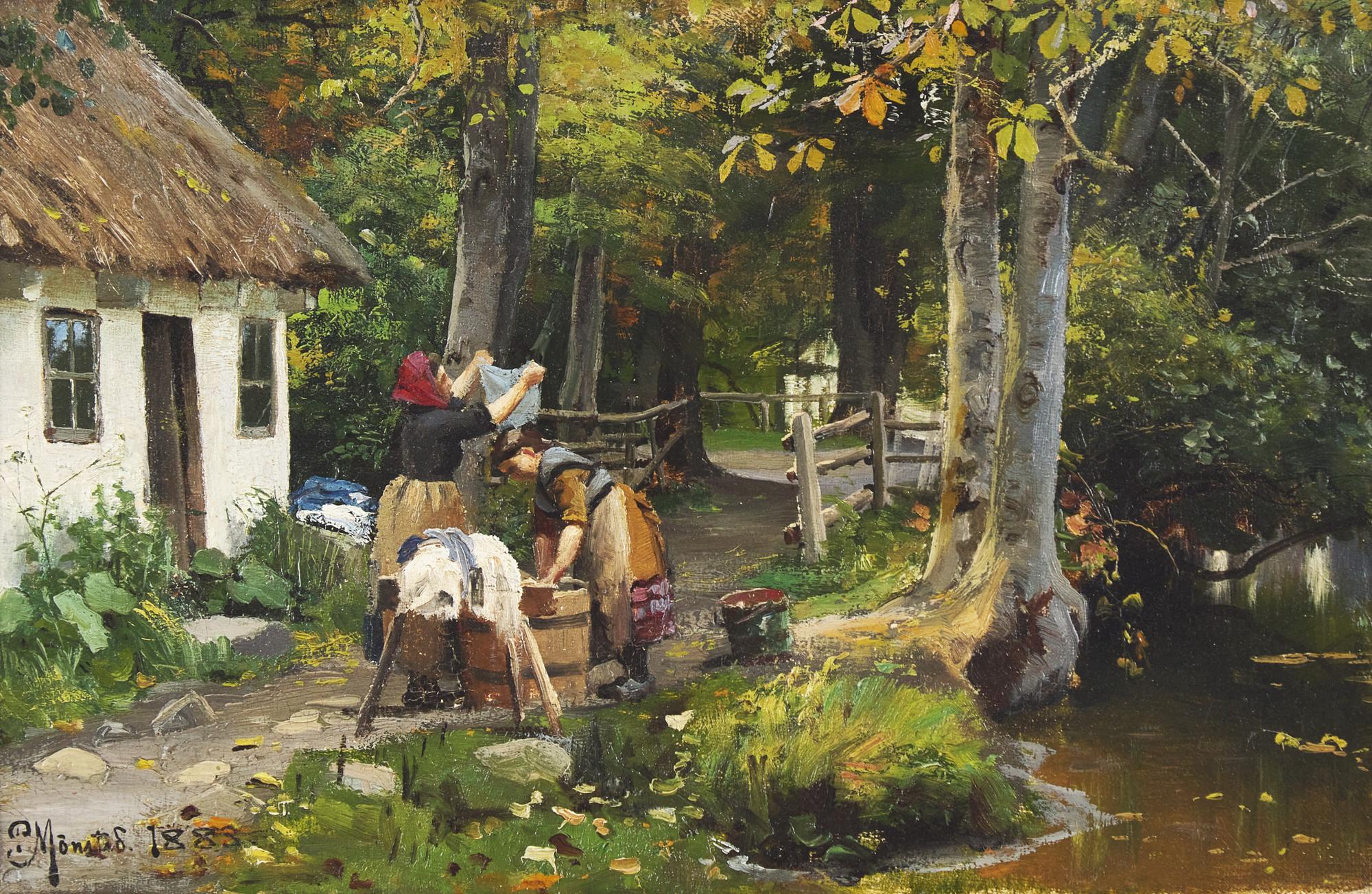 Washing Day , 1883