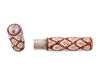 A Continental Enameled, Gilt and Jeweled Bodkin Case