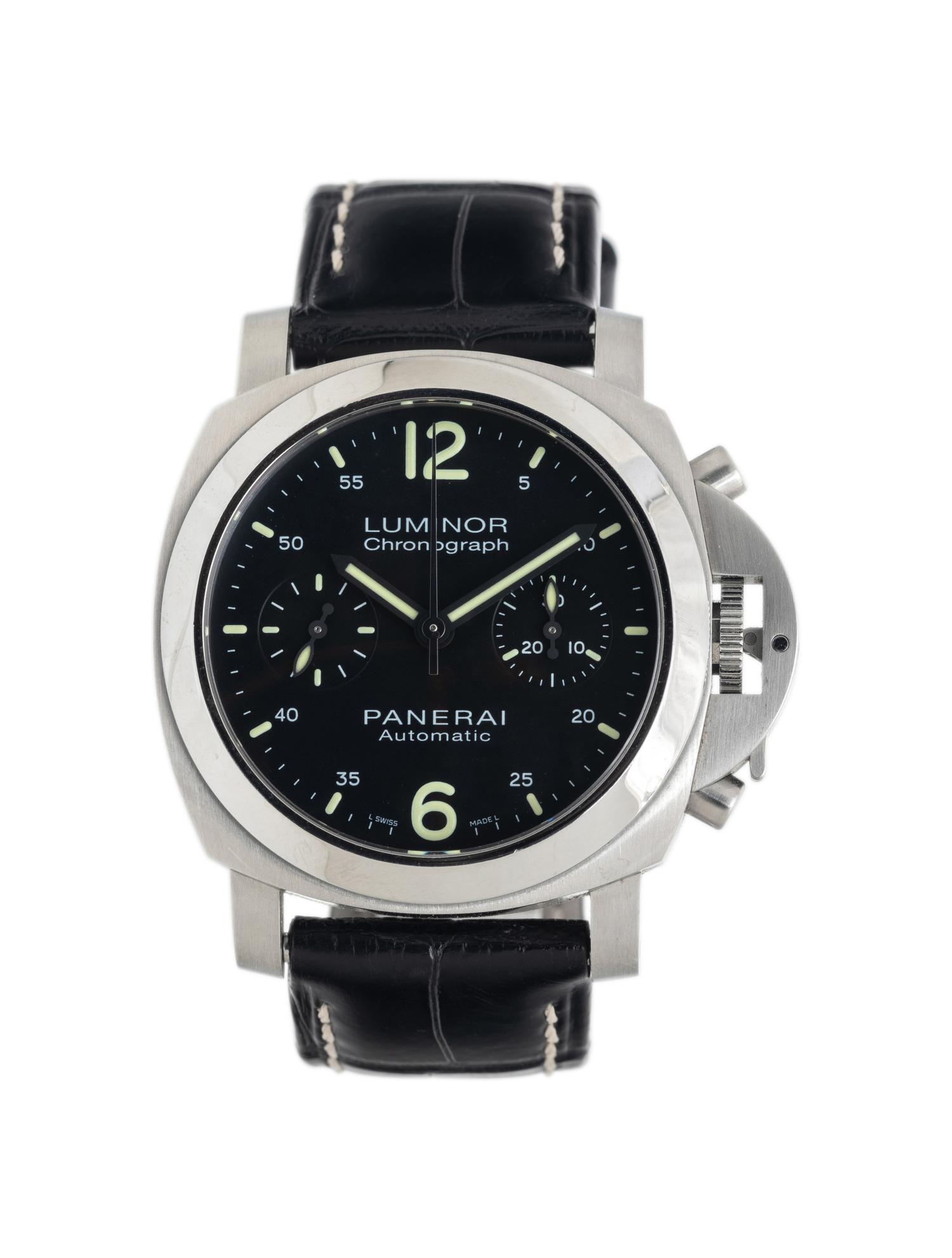 PANERAI, REF. PAM310 STAINLESS STEEL 'LUMINOR 40 CHRONO' WATCH