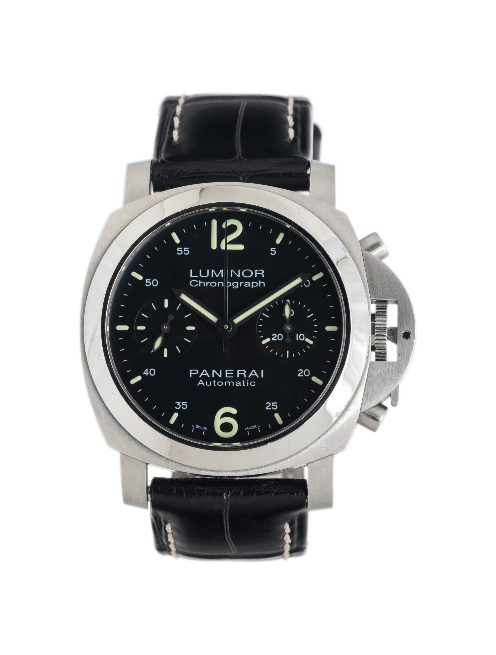 PANERAI, REF. PAM310 STAINLESS STEEL 'LUMINOR 40 CHRONO' WATCH