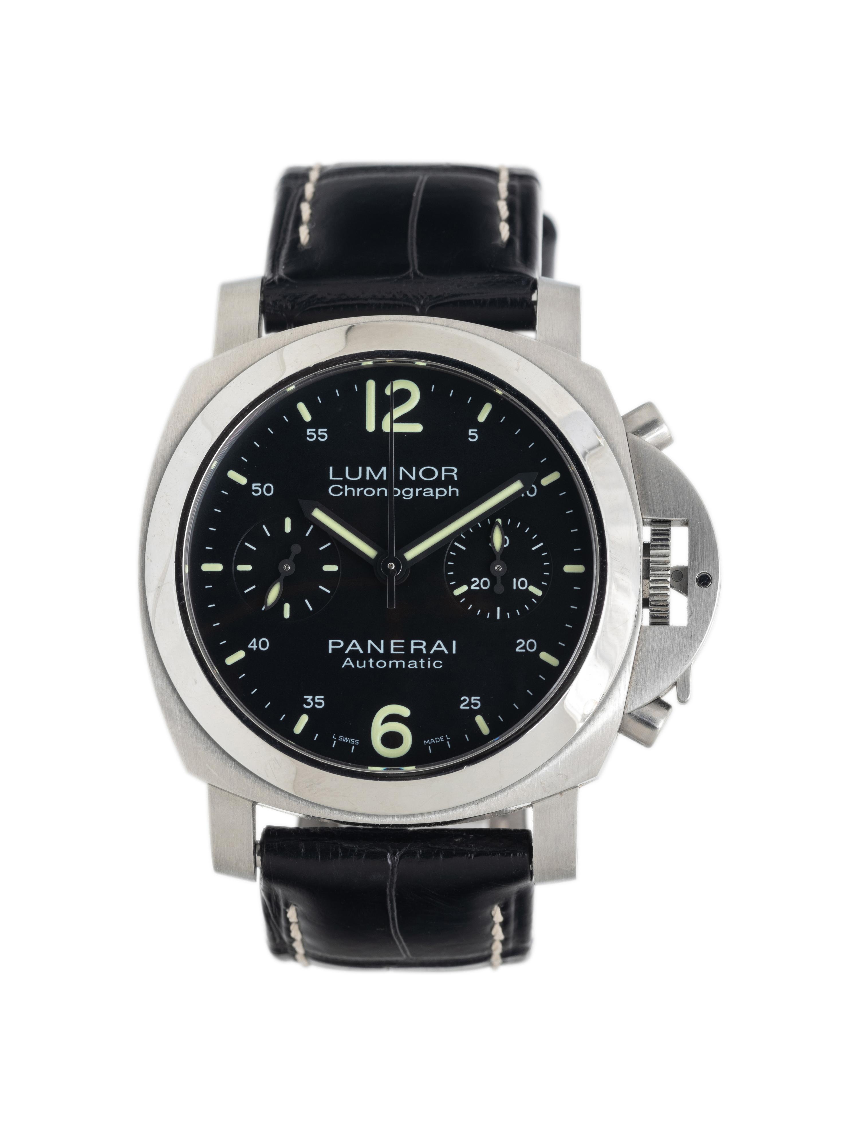 PANERAI, REF. PAM310 STAINLESS STEEL 'LUMINOR 40 CHRONO' WATCH