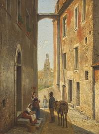 Street Scene of San Remo, c. 1890 - 1891
