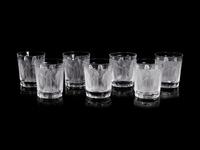 A Set of Fifteen Lalique Femmes Tumblers