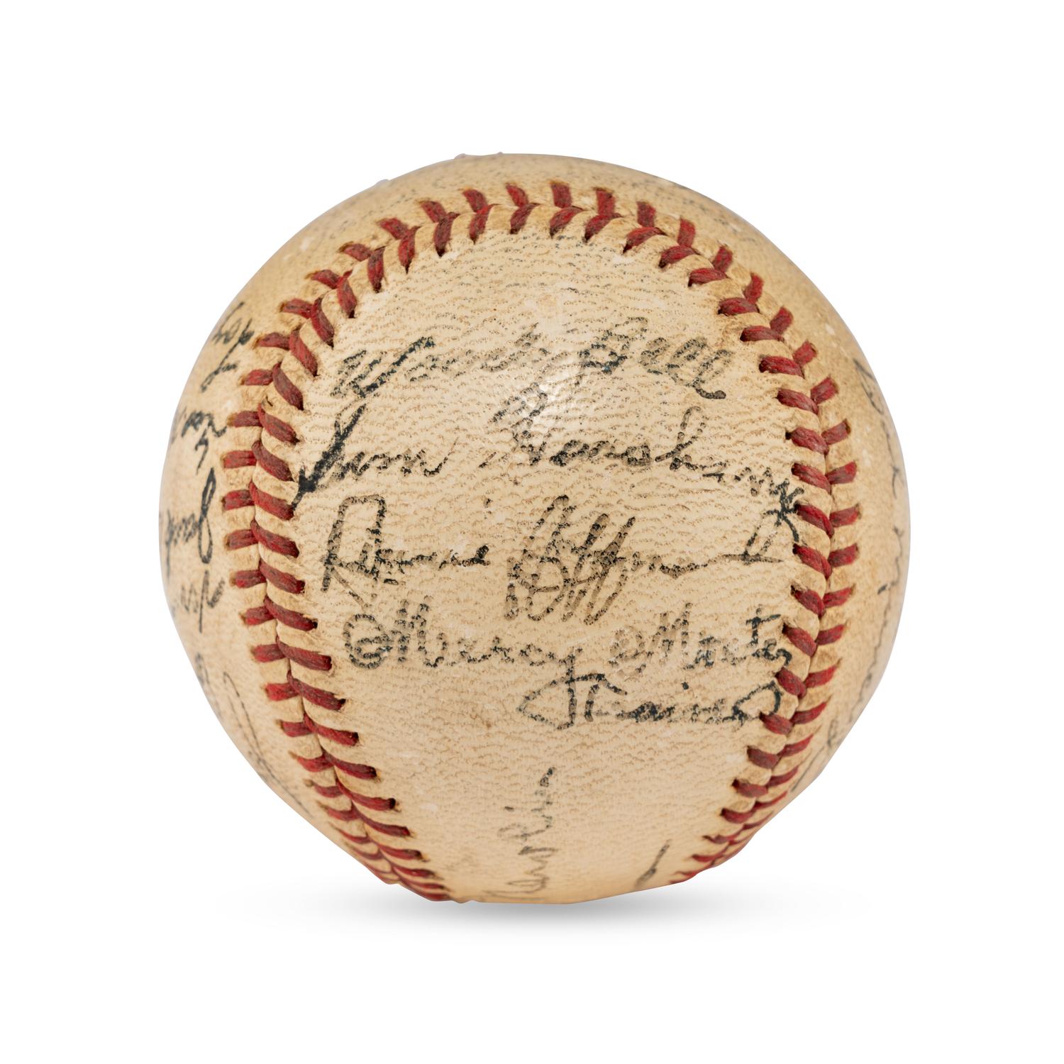 A 1940 San Antonio Missions Team Signed Autograph Baseball