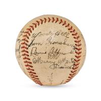 A 1940 San Antonio Missions Team Signed Autograph Baseball