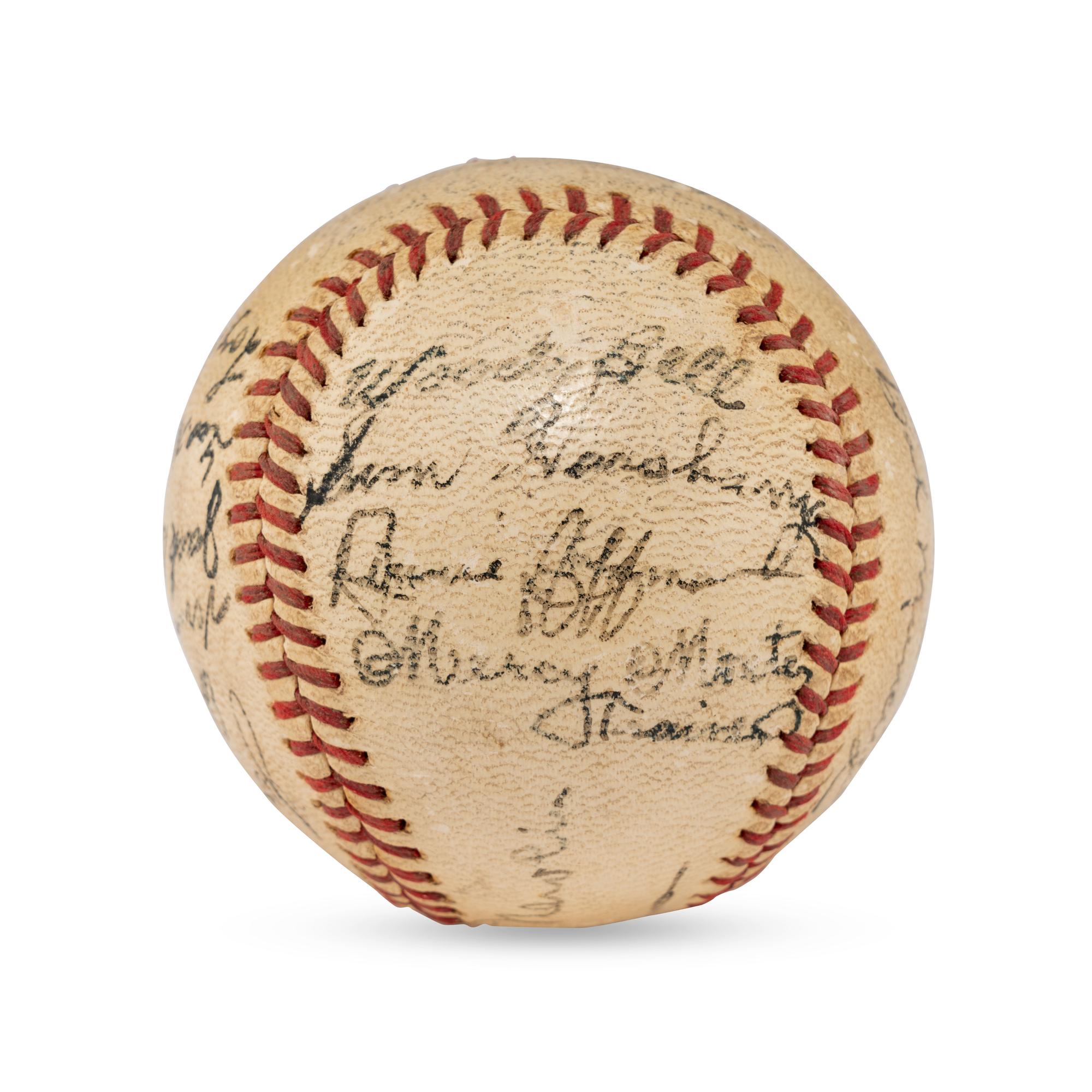 A 1940 San Antonio Missions Team Signed Autograph Baseball