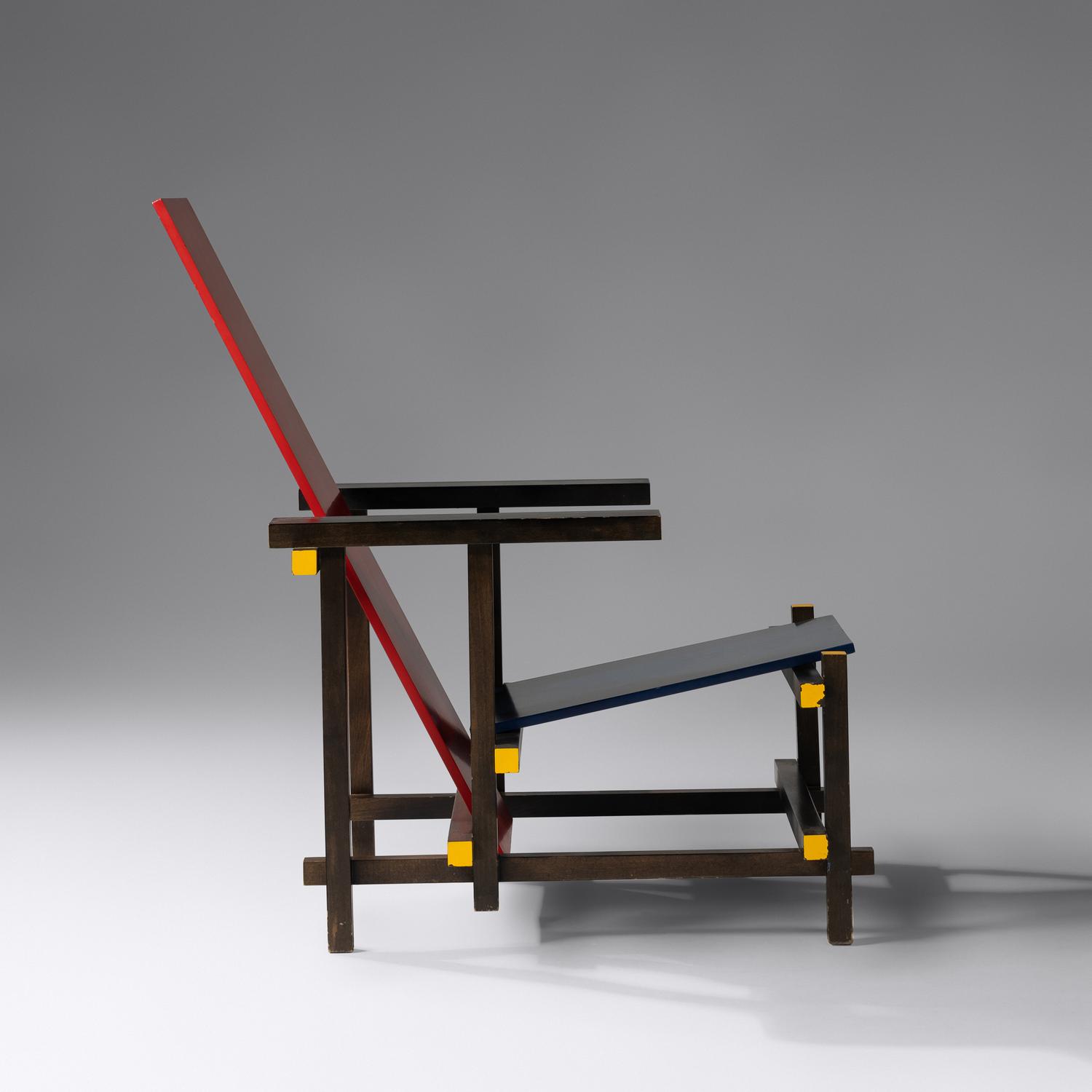 Red Blue Chair , c. 1980 Cassina, Italy