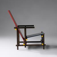 Red Blue Chair , c. 1980 Cassina, Italy