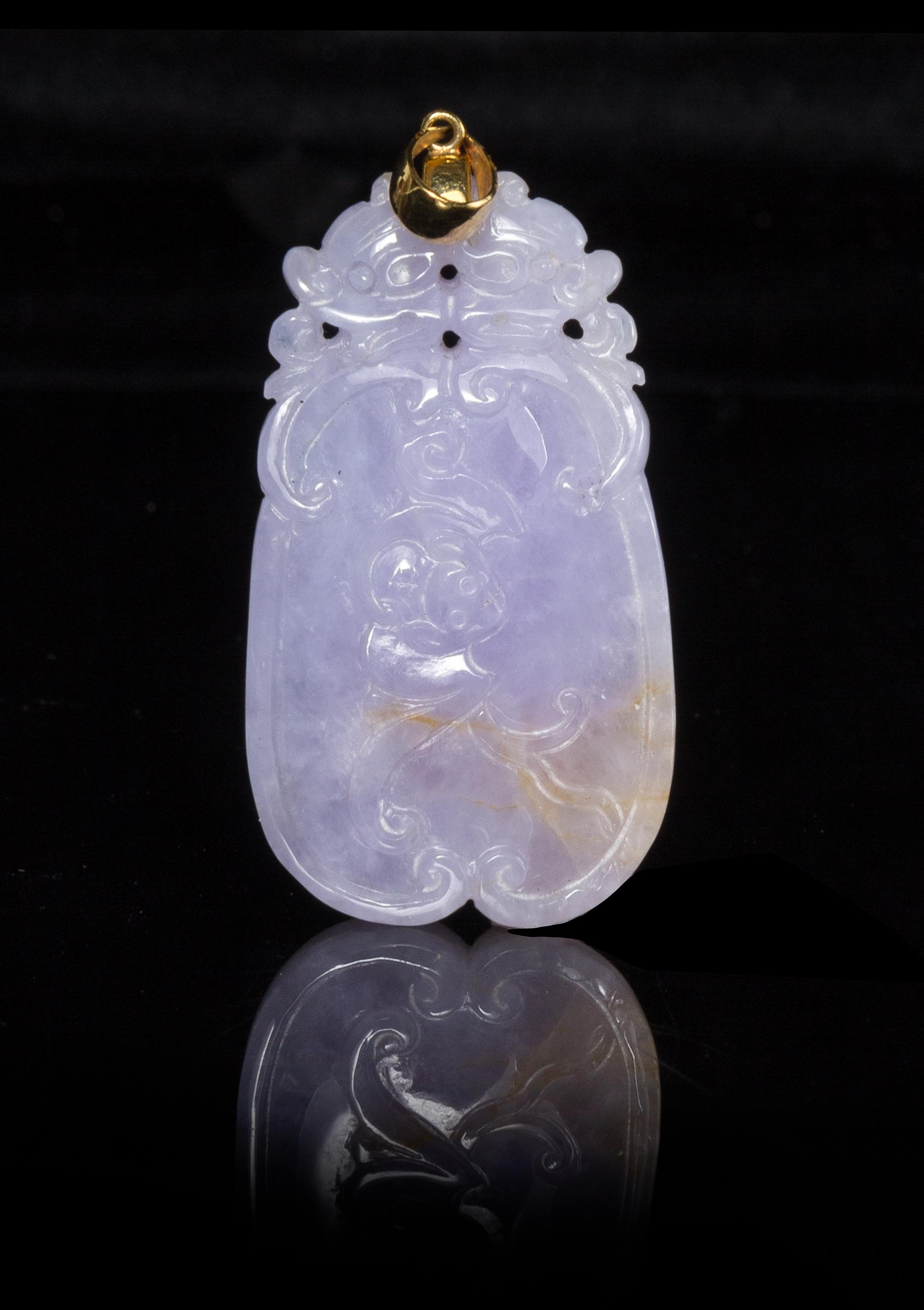A Jadeite Pendant Length 2 inches.