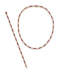 COLLECTION OF DIAMOND AND RUBY JEWELRY