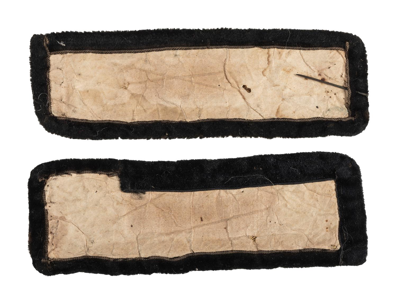 37th Mississippi Infantry Regiment. Major of staff shoulder straps with documents.