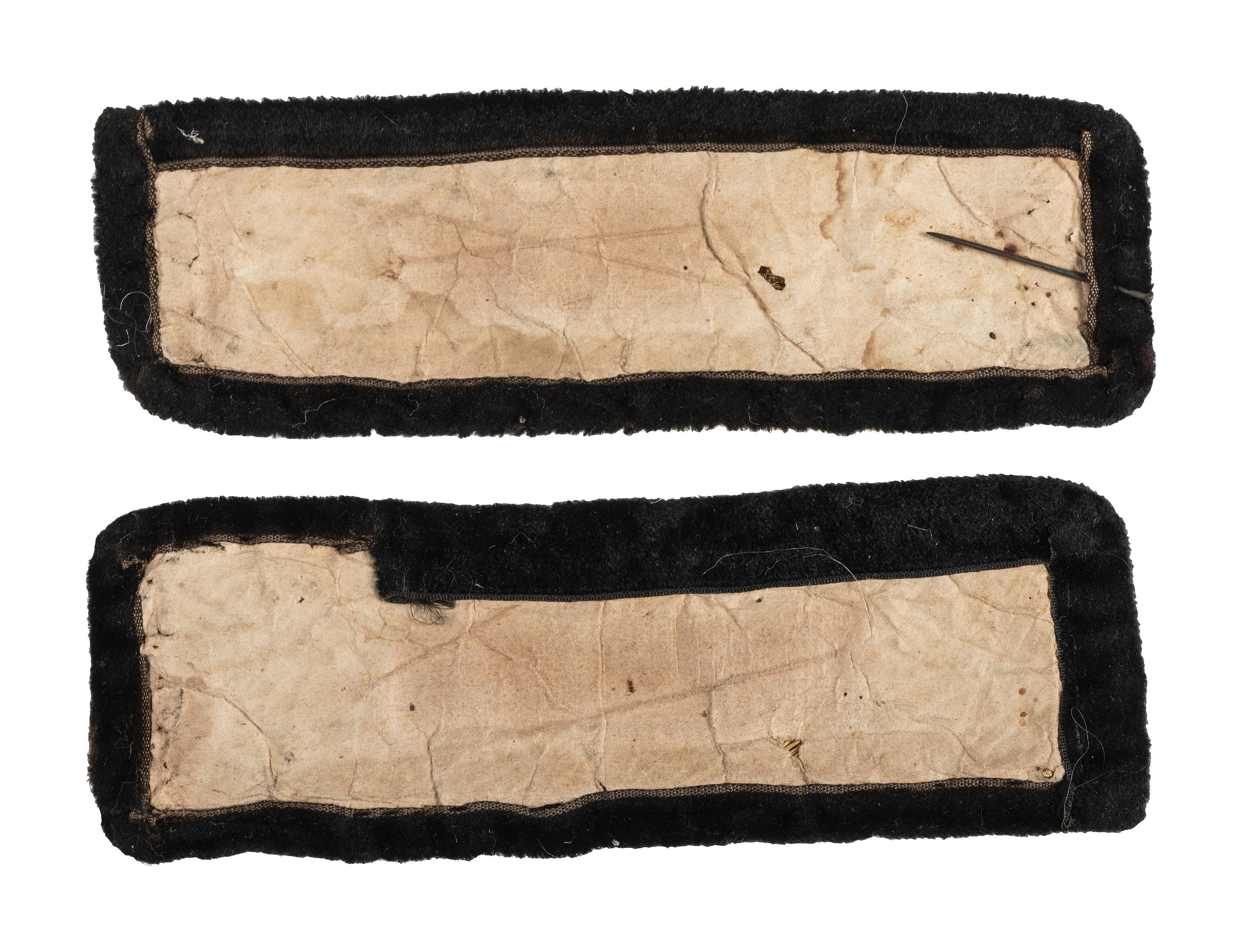 37th Mississippi Infantry Regiment. Major of staff shoulder straps with documents.