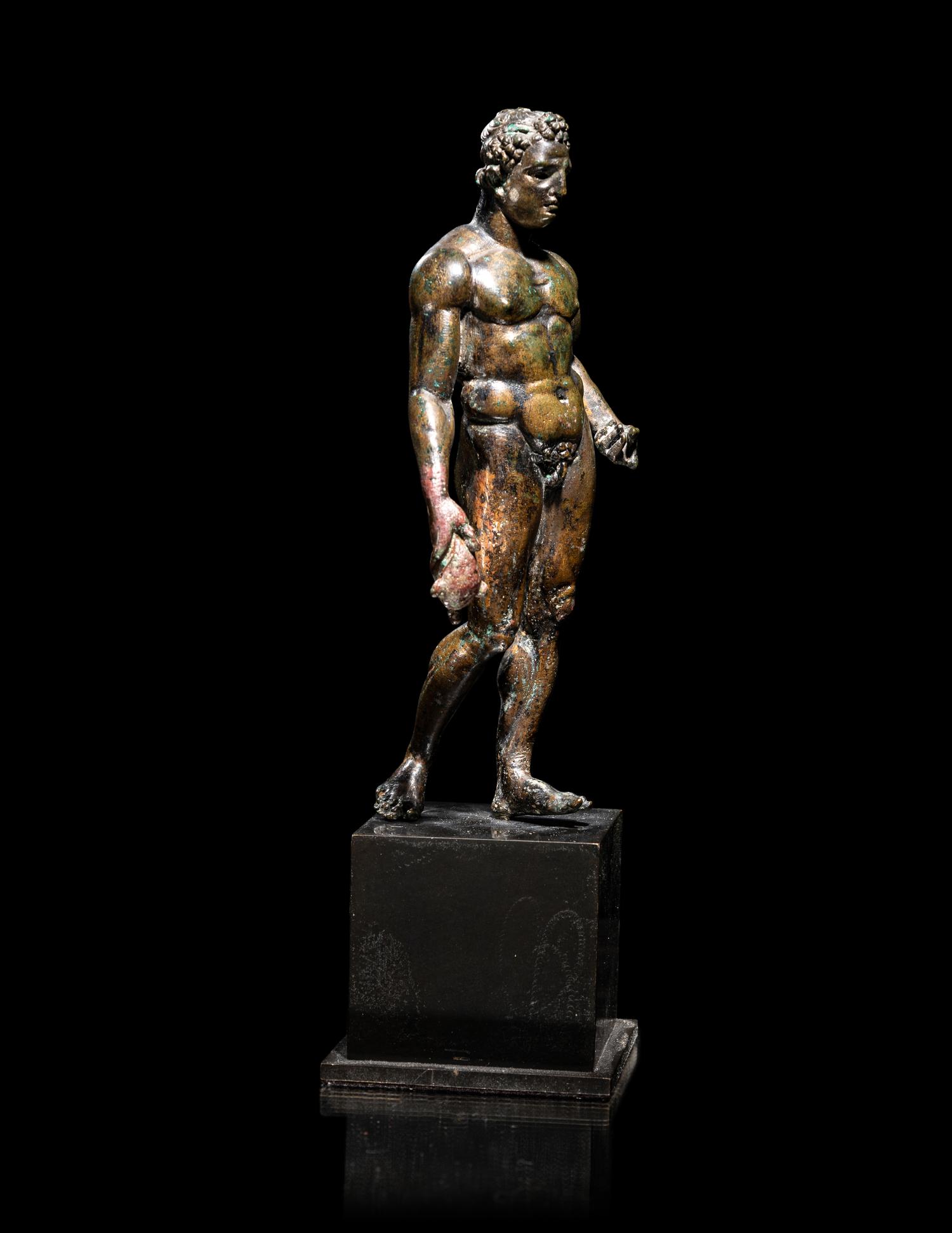 A Hellenistic Bronze Hermes with Silver Inlay