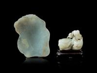 Two Carved Jade Articles