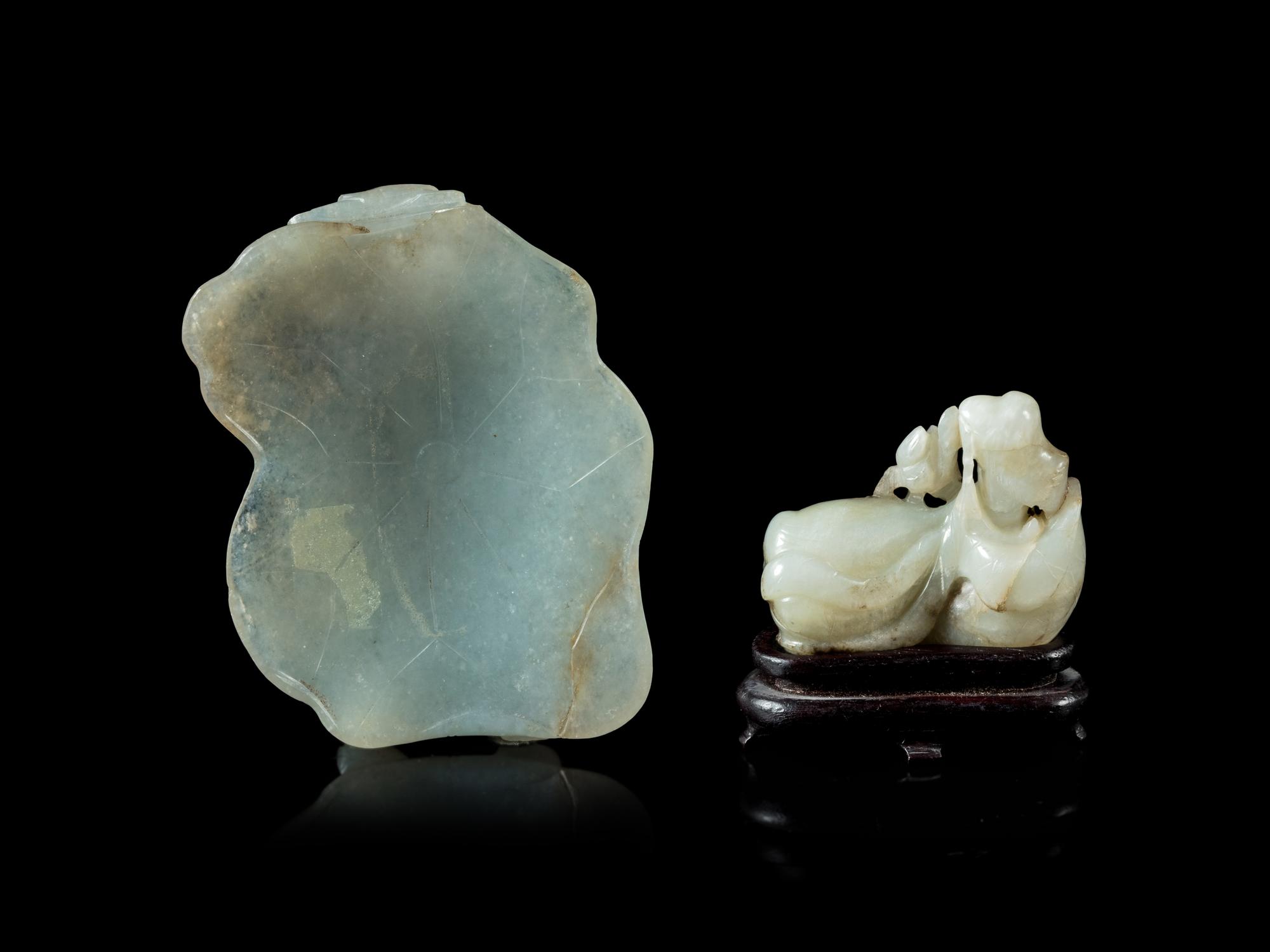Two Carved Jade Articles