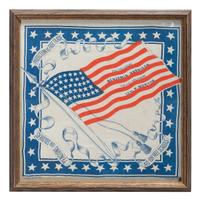 A Harrison and Morton American Flag Campaign Banner