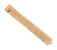 ITALIAN, YELLOW GOLD FANCY LINK BRACELET