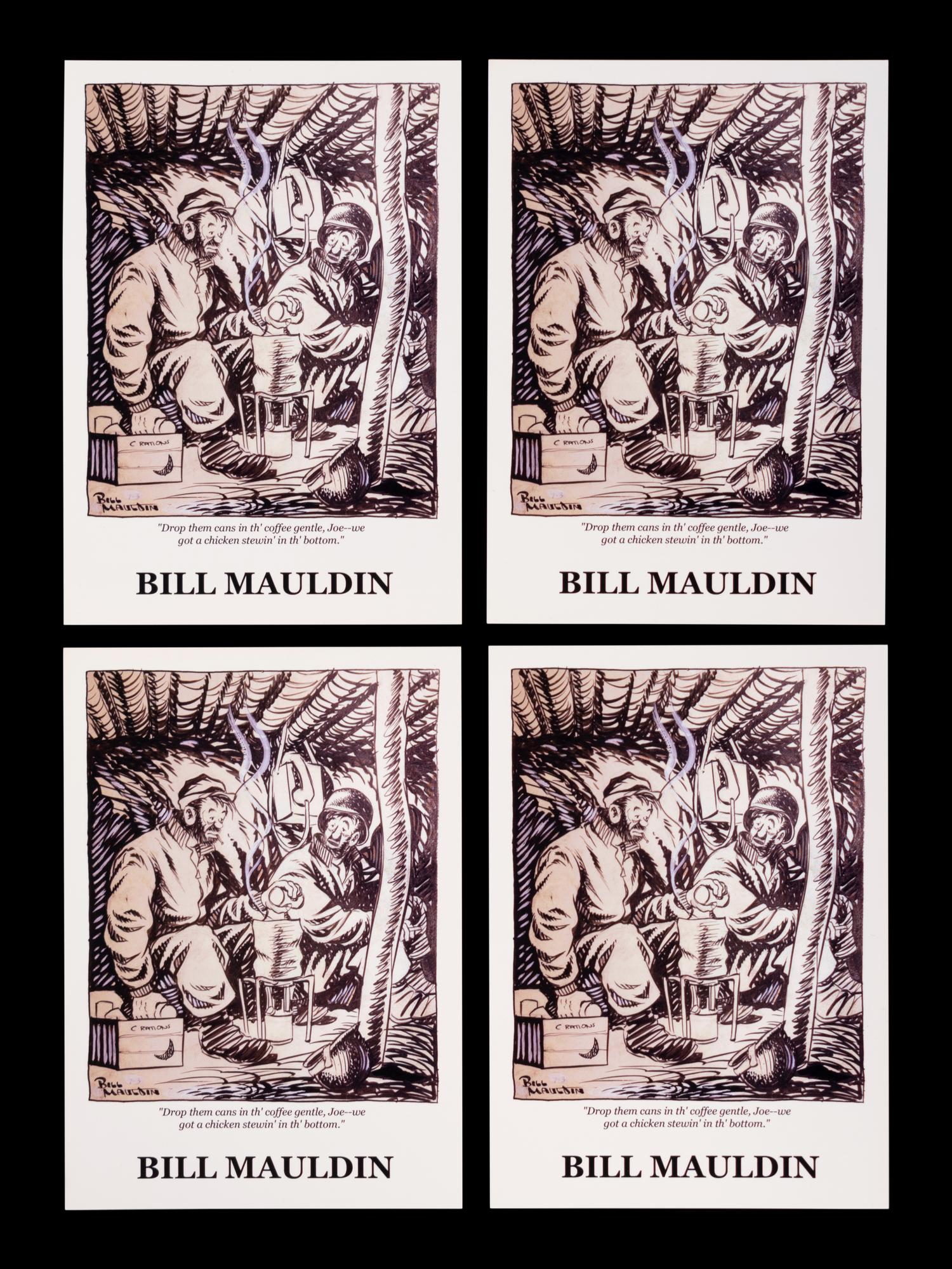 (Cartoon Art) MAULDIN, Bill (1921-2003). A group of 11 Bill Mauldin Items; comprising: