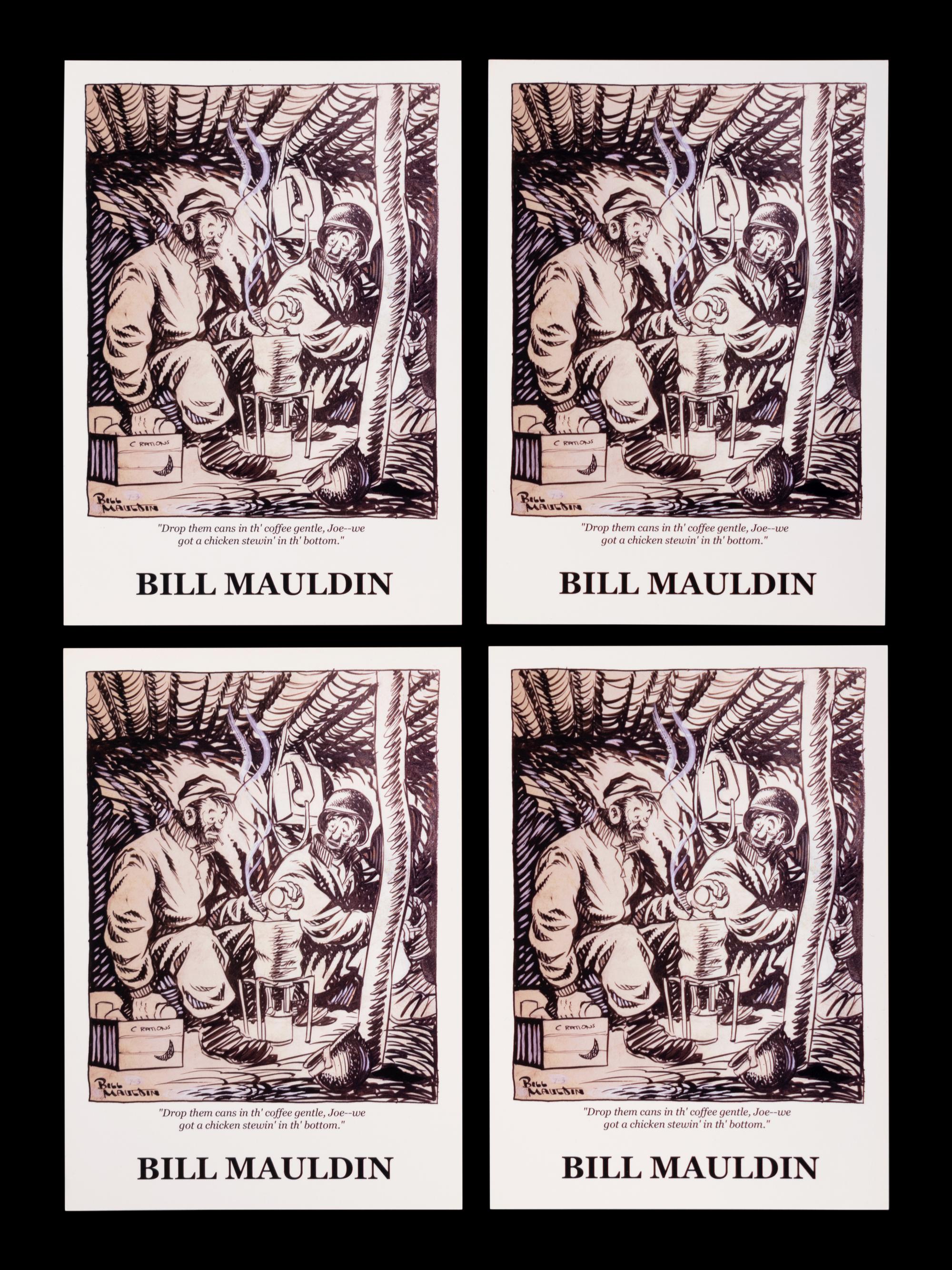 (Cartoon Art) MAULDIN, Bill (1921-2003). A group of 11 Bill Mauldin Items; comprising: