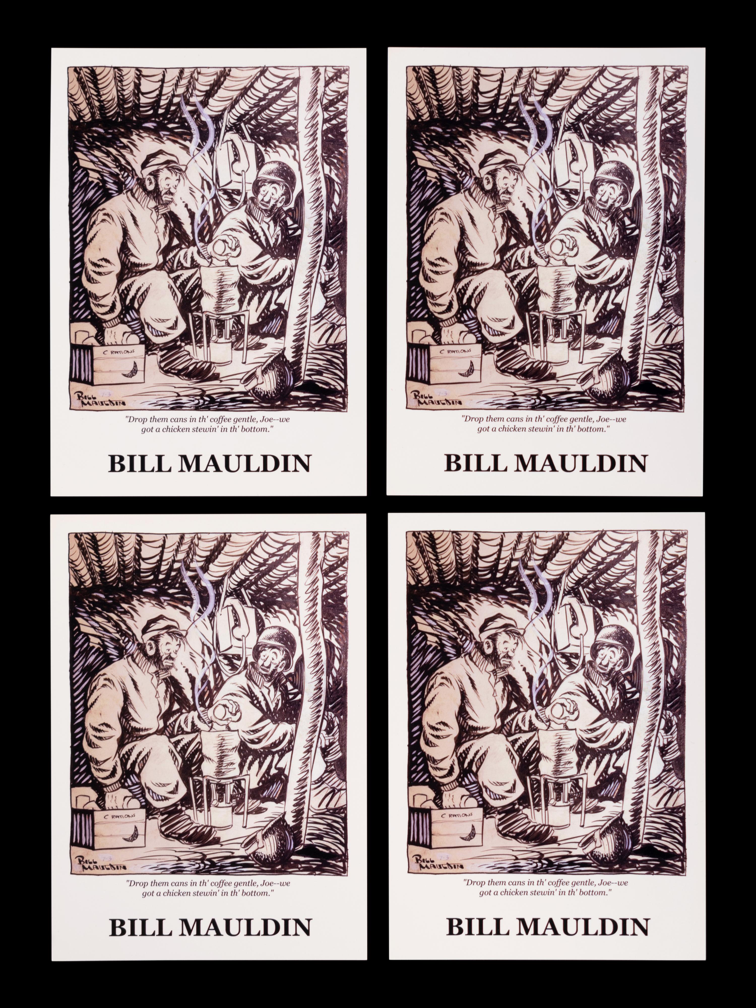 (Cartoon Art) MAULDIN, Bill (1921-2003). A group of 11 Bill Mauldin Items; comprising: