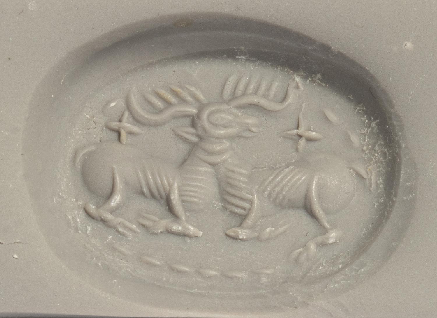 A Sasanian Agate Stamp Seal