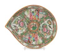 A Large Collection of 128 Export Rose Medallion Porcelain Wares