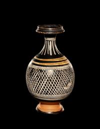 An Apulian Gnathian-Ware Lattice Pattern Bottle