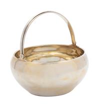A Russian Silver Gilt Bowl with Handle