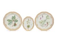 Three Royal Copenhagen Flora Danica Platters