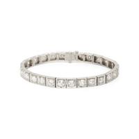 ART DECO, DIAMOND AND PLATINUM BRACELET