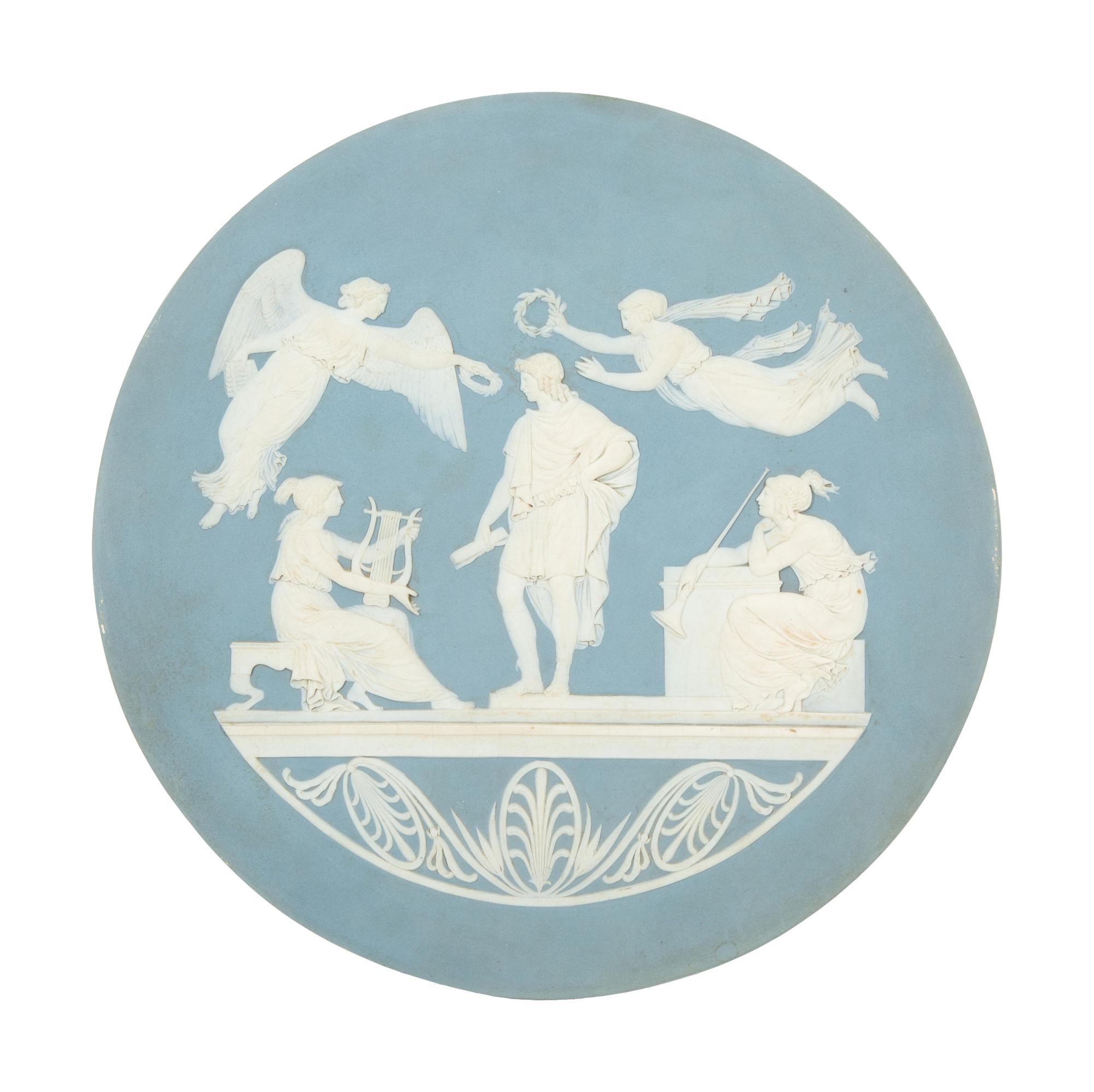 A Wedgwood Jasperware Plaque, The Apotheosis of Virgil