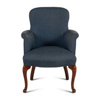 A Queen Anne Style Mahogany Armchair