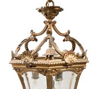 A Régence Style Gilt Bronze Hall Lantern