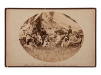 [CUSTER, George A. (1839-1876)]. [GOFF, Orlando, photographer]. Outing at the Little hart River near Fort Abraham Lincoln, July 1875. Bismarck, Dakota Territory: D. F. Barry, n.d.