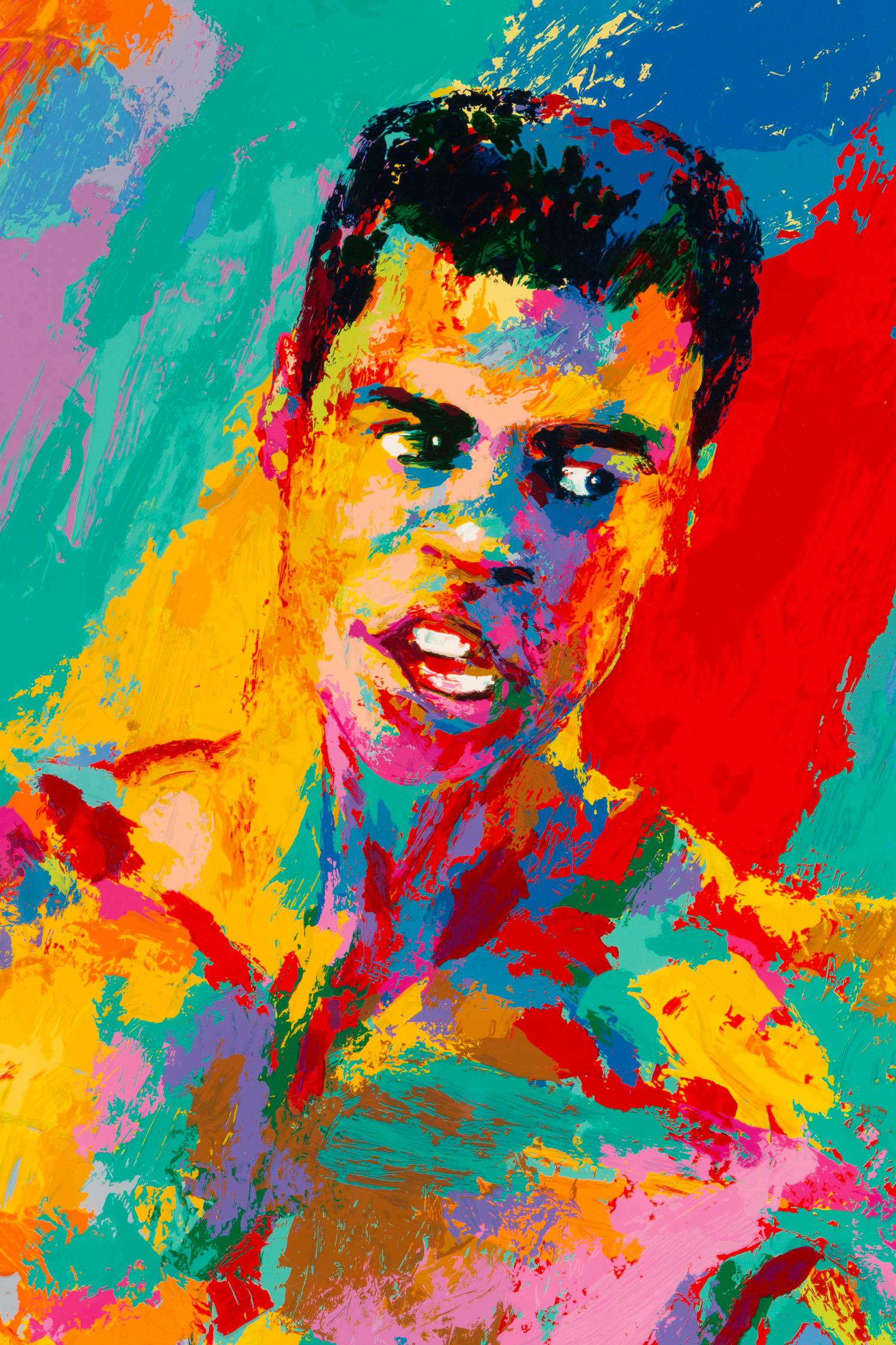 A 2001 Muhammad Ali "Athlete of the Century" LeRoy Neiman Artist's Proof Serigraph with Remarques and Autographs of Both,