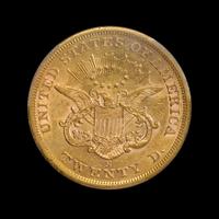 A United States 1862-S Liberty Head $20 Gold Coin