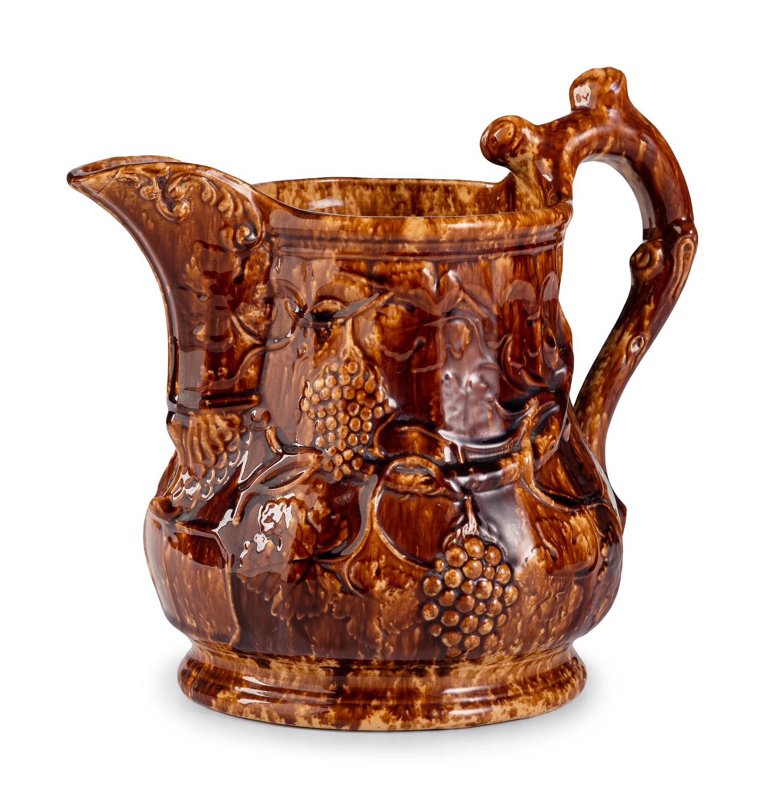 A Large Swan Hill Pottery Ice Water Pitcher