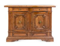 An Italian Walnut Console Cabinet