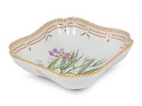 A Royal Copenhagen Flora Danica Porcelain Square Serving Bowl