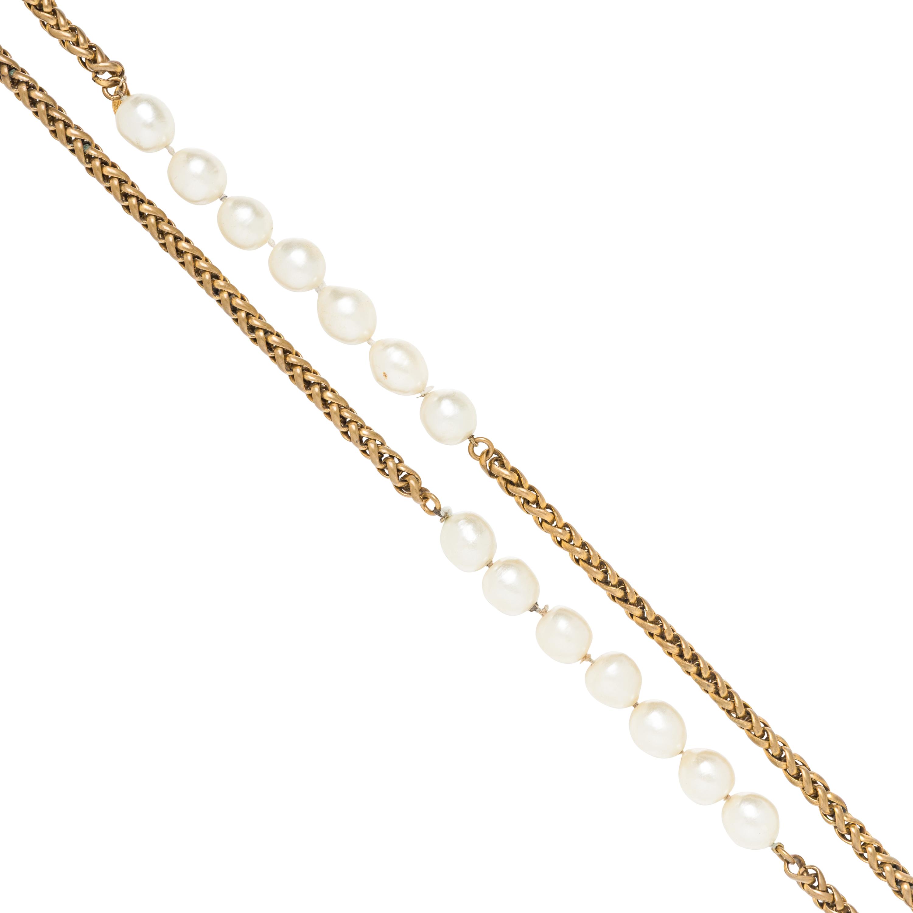 Chanel, Gripoix Pearl & Chain Sautoir