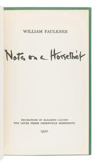 FAULKNER, William (1897-1962). Notes on a Horse Thief . Greenville, MS: The Levee Press, 1950.