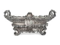A Silvered Bronze Centerpiece