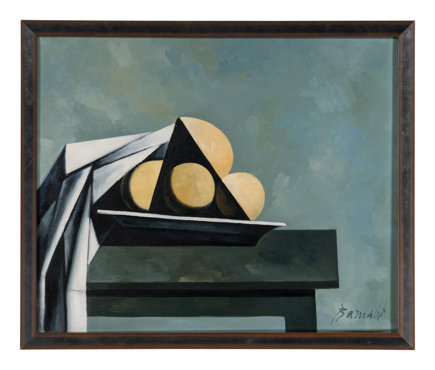 Coupe de fruits sur une table , c. 1958