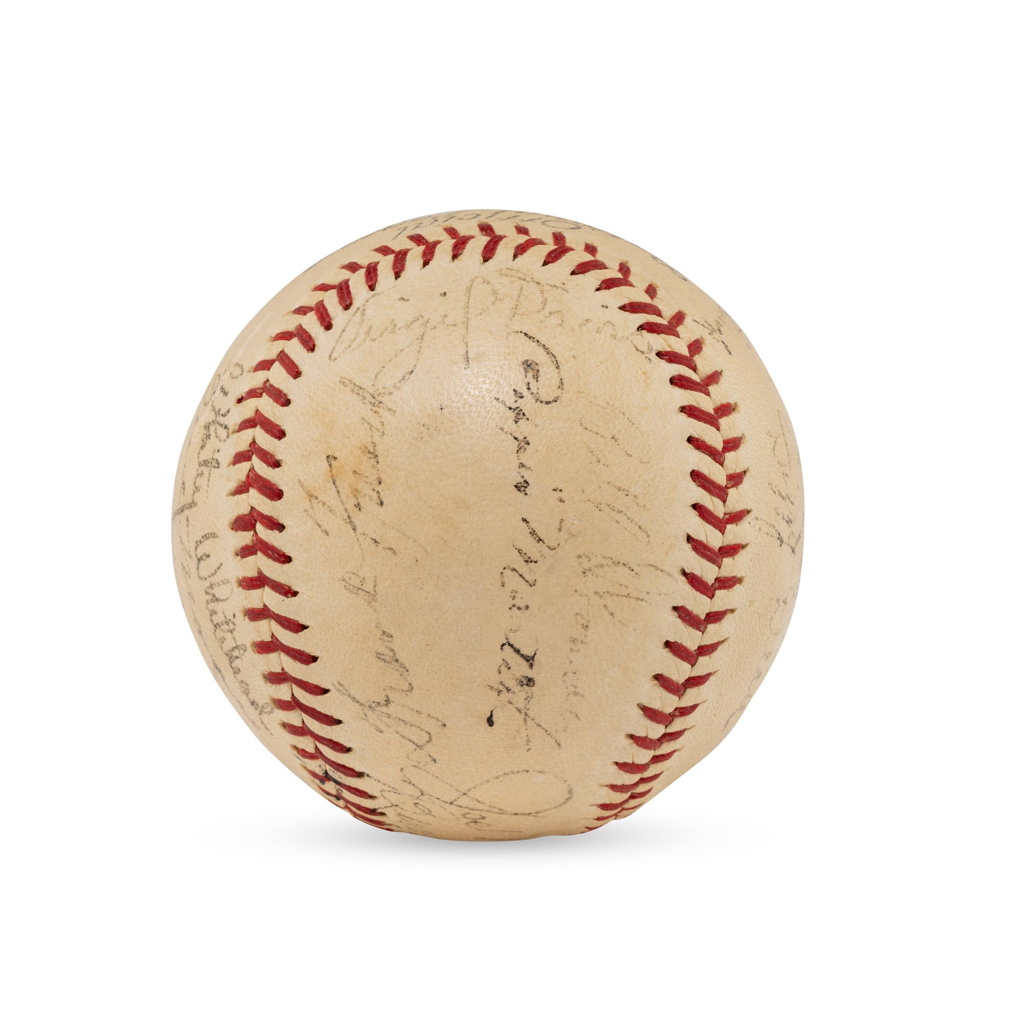 A 1934 St. Louis Cardinals Gashouse Gang Team Signed Autograph Baseball (PSA, JSA Auction Letters),