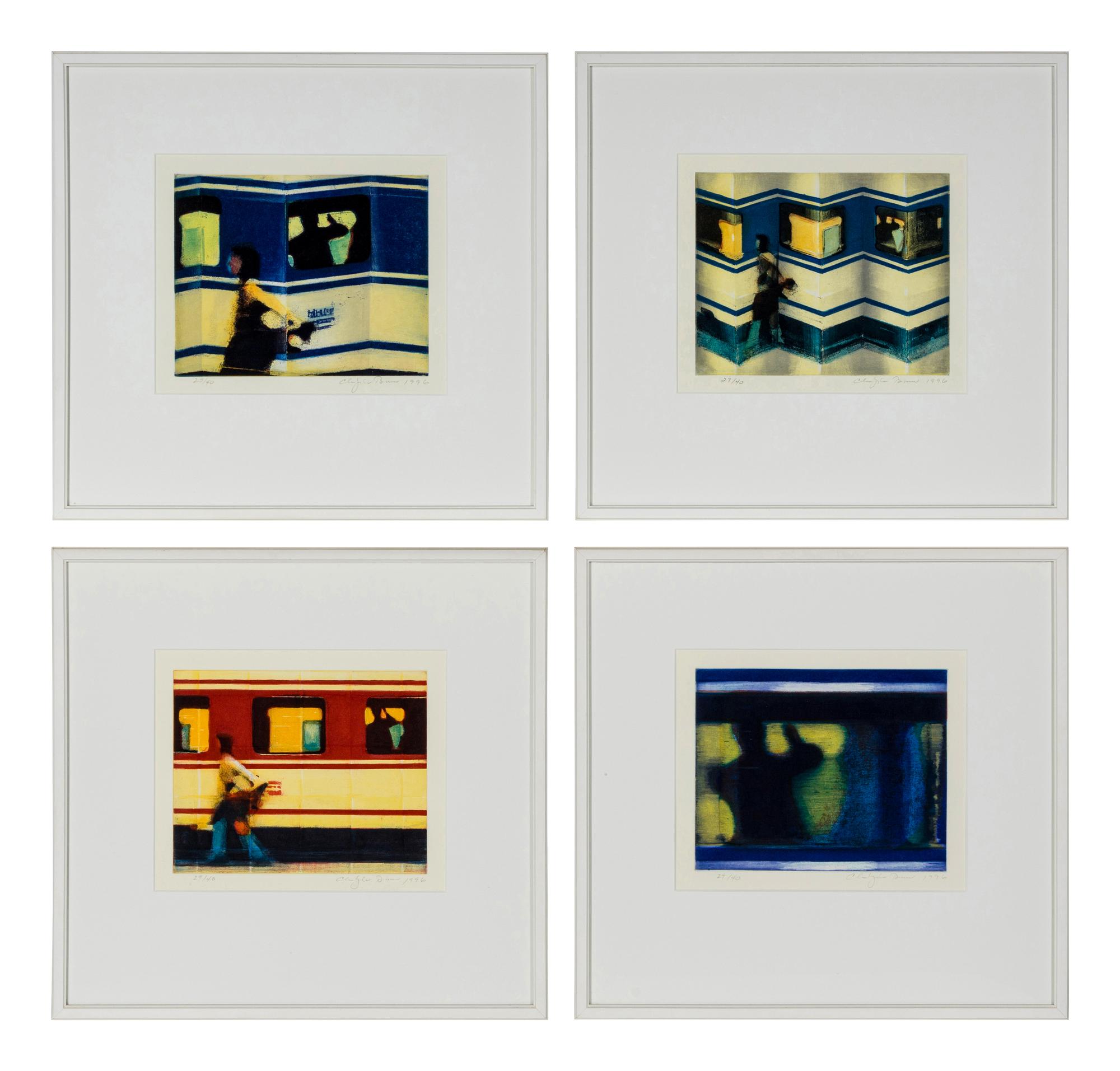Start, Bend, Accordion , and Window (complete set of four), 1996