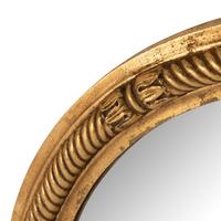 A Continental Style Circular Giltwood Mirror