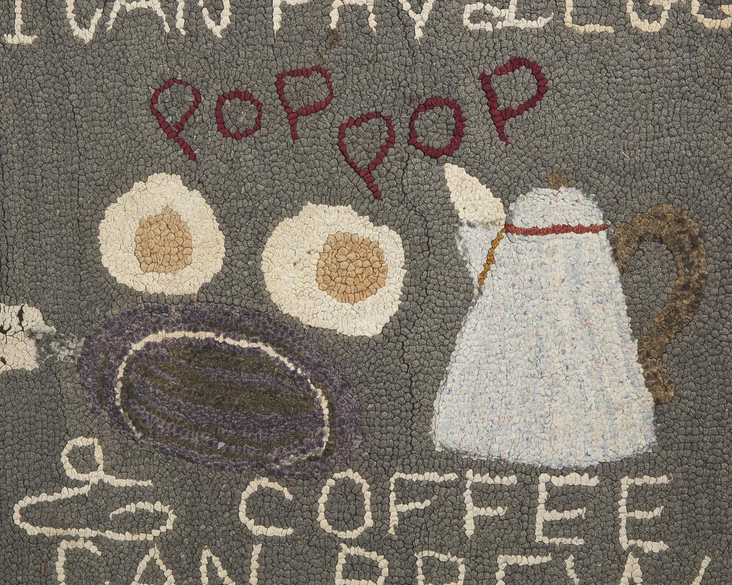 A Pictorial Hooked Rug, Attributed to James L. and Mercedes Hutchinson, New York, (active 1925-1945)