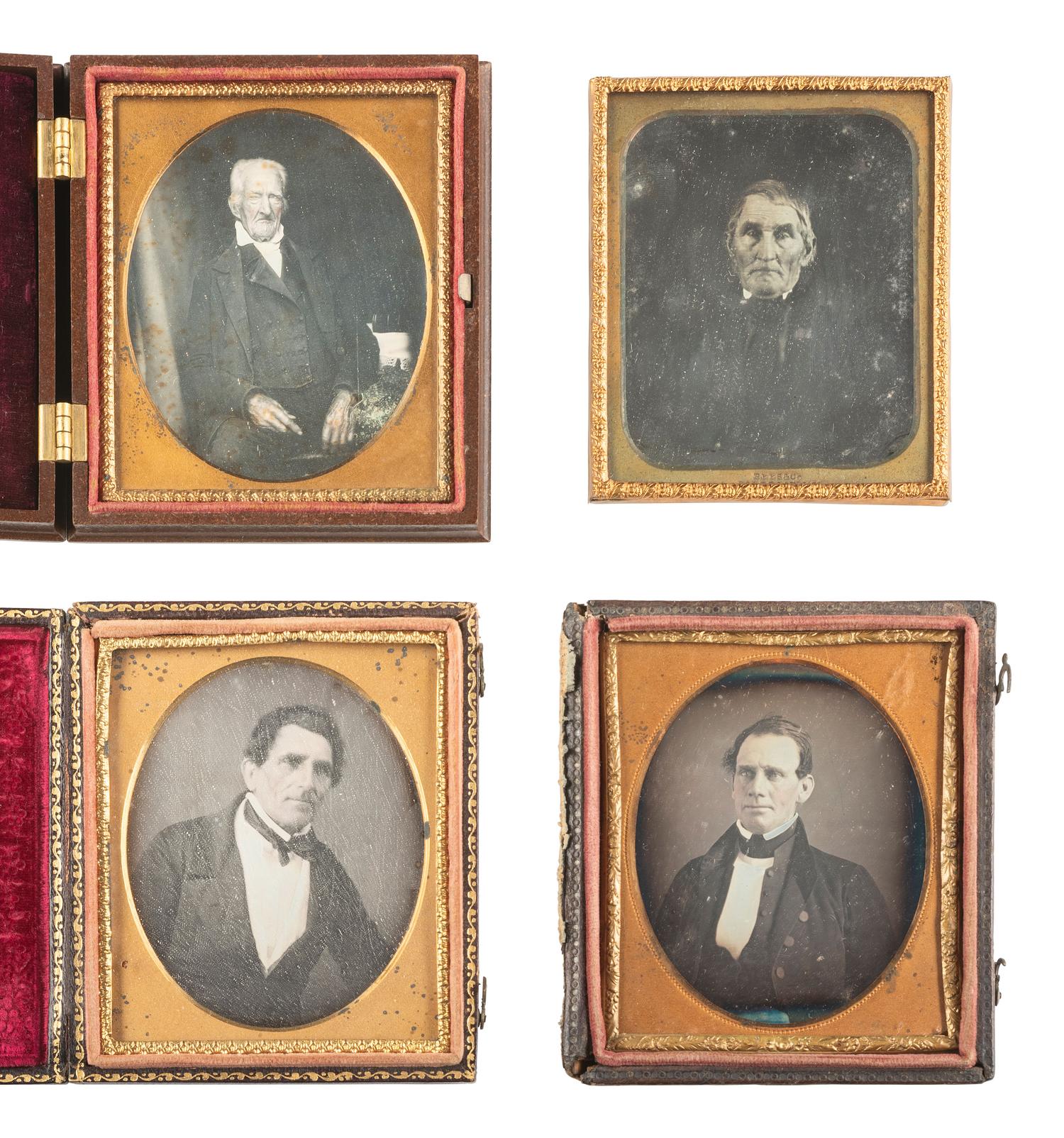 [EARLY PHOTOGRAPHY]. 25 assorted sixth plate daguerreotypes of men.